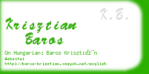 krisztian baros business card